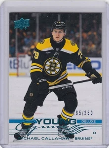 MICHAEL CALLAHAN - 25/26 UPPER DECK YOUNG GUNS DELUXE #185/250 - Picture 1 of 1