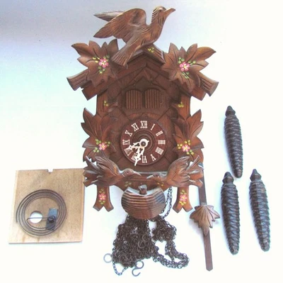 Anton Schneider Sohne Musical Dancing Wooden German Black Forest Cuckoo Clock - Image 1 of 4