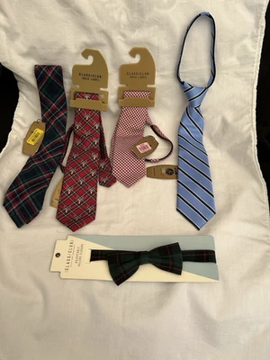 Lote de nuevas corbatas para el cuello para niños pequeños + pajarita clase/club Foto 1 de 4
