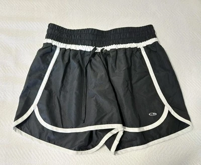 Pantalones Cortos para Correr Entrenamiento C9 By Champion Negro Blanco Mujer Medianos 4" Entrepierna Foto 1 de 4