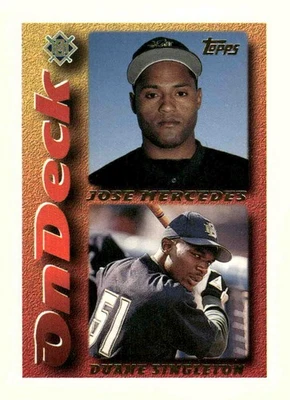 1995 Topps #638 Jose Mercedes / Duane Singleton OD - Image 1 of 2