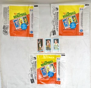 1980-81 Topps Basketball Empty Wrapper Lot of 3 - Bird / Magic Rookie Year - Bild 1 von 6