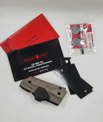 Punho laser vermelho Crimson Trace LG-404 para pistolas compactas 1911 - Imagem 1 de 3