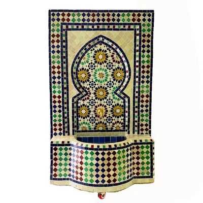 Mosaik Gartenbrunnen Zimmerbrunnen Springbrunnen Brunnen Balkondeko Gartendeko - Bild 1 von 4