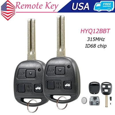 2 Repuestos para Lexus 2004 2005 2006 RX330 2007 2008 2009 RX350 Mando a distancia Llavero Foto 1 de 4