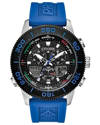 NUEVO RELOJ CITIZEN ECO DRIVE HOMBRE PROMASTER SAILHAWK AZUL HORA MUNDIAL JR4068-01E Foto 1 de 4