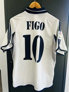 ADIDAS REAL MADRID CF LUIS FIGO 7 2000 2001 home vintage Size S - Foto 1 di 4