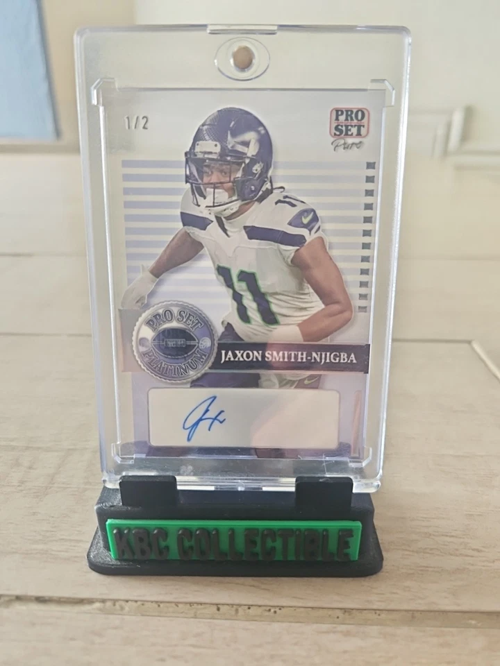 1/2 - 2023 Pro Set Pure Platinum Jaxon Smith Njigba Auto - Image 1 of 4