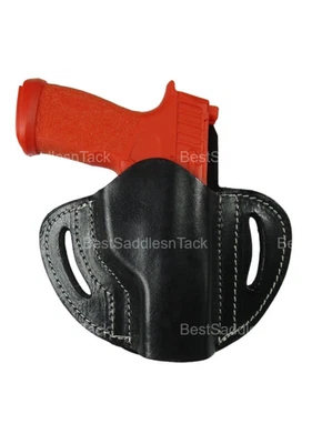 LEATHER HOLSTER SIG P365 FUSE OWB TACTICAL PANCAKE EVERYDAY CARRY COWBOY - Image 1 of 4