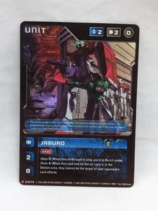 Tarjeta CCG de Jaburo Gundam War rara de lámina U-E14 - Imagen 1 de 10
