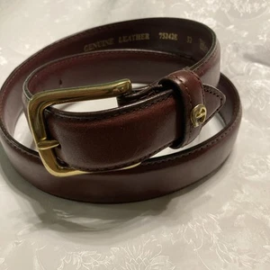 Etienne Aigner Skinny Brown Leather Belt Size 32 - Picture 1 of 5