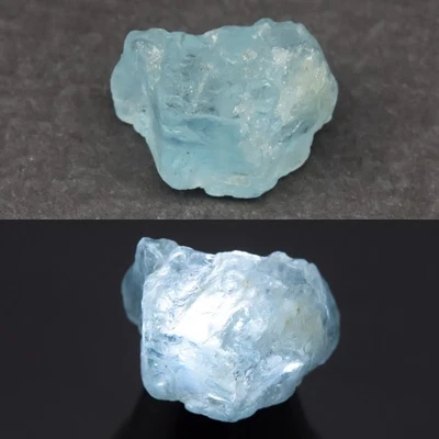 💎 Aguamarina azul natural áspera de 18,28 quilates 17,5 x 12,5 mm - sin calefacción, piedras preciosas de África Foto 1 de 4