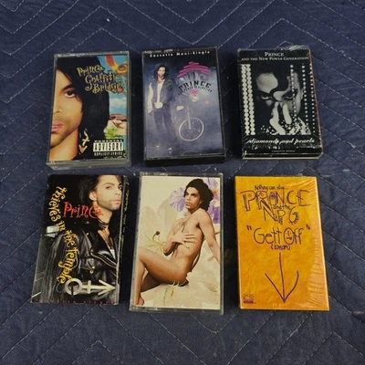 Prince Cassette Tape Lot Of 6 Graffiti Bridge  New Power Generation  - Image 1 of 2
