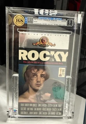 Rocky VHS 1988 MGM Silver Foil - New, Sealed - Dogbone Seal - IGS 8.5 8 - Image 1 of 4