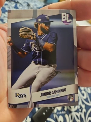 Junior Caminero 2024 Topps Big League Rookie Card #126 Tampa Bay Rays - Image 1 of 3