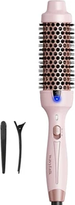 Cepillo de pelo térmico Wavytalk 1,5 pulgadas redondo térmico cerámica soplado rosa nuevo - Imagen 1 de 7