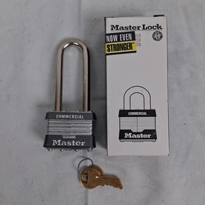 Master Lock M1LJSTS Commercial Laminated Steel Padlock, 3" Shackle - Picture 1 of 9