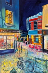 ORIGINAL IVANOV "Lower Goat Street" van gogh style norwich Norfolk Oil PAINTING - Picture 1 of 1