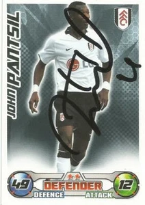 JOHN PANTSIL SIGNED FULHAM 2008/2009 MATCH ATTAX TRADING CARD+COA - Picture 1 of 1