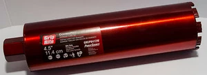 Grip-Rite GRCPB412W ComboPro Diamond WET Core Bit 4-1/2" x 1-1/4-7 Thread Arbor - Picture 1 of 1
