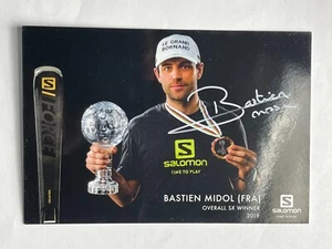 Autograph BASTIEN MIDOL-Freestyle Skiing FRANCE-Silver WC 2013-signed-AK - Picture 1 of 2