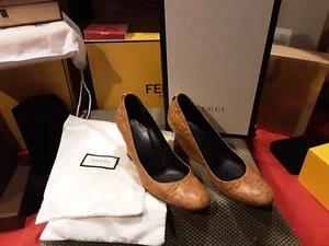 Decolte Gucci in pelle. Vintage - Taglia 38. Ottime condizioni. AUTENTICO. - Foto 1 di 10