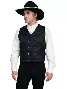 Scully Wahmaker Chaleco Jacquard de seda grande y alto para hombre 535344X - Imagen 1 de 9