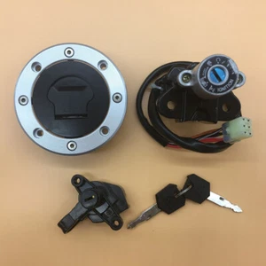 Fuel Gas Cap Ignition Switch Seat Lock For Suzuki Bandit 1200 GSF1200 GSF600 - Picture 1 of 10