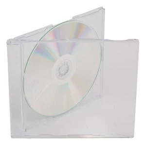 Einzelne CD Juwelenhülle 5,2 mm Wirbelsäule schmal mattiert klar Tablett Ersatzabdeckung SET - Bild 1 von 2