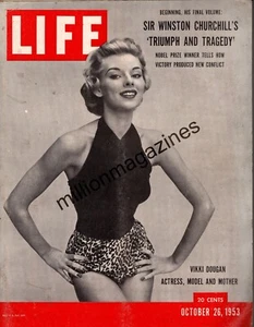 1953 Life October 26 - Winston Churchill memoirs; French cave deaths; Harvard - Picture 1 of 1