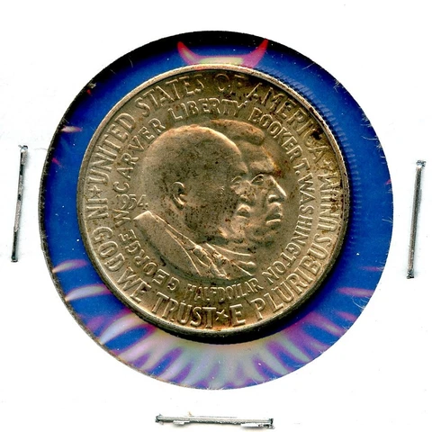 1954 S GW Carver Booker T Washington Silver Half Dollar #79 BU Uncirculated Coin Cover
