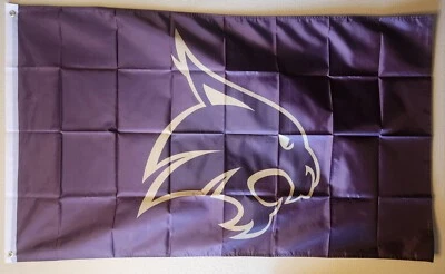 Bandera de fútbol americano Texas State Bobcats NCAA impresión lateral doble 3x5 pies con ojales Foto 1 de 3