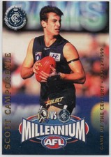 2000 AFL SELECT Y2K MILLENNIUM GAME CARD SERIES - 8 Scott CAMPOREALE (CARLTON)