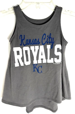 Cute Girls XS Gray Tank Kansas City Royals Baseball Fan Gear Genuine Merchandise - Image 1 of 4