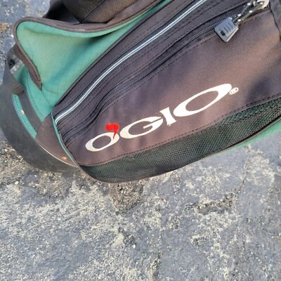 Ogio Wood Golf Bag Green/black 8 Way 5- Pocket  Unisex Hybrid Stand Bag W/ Strap - Image 1 of 4