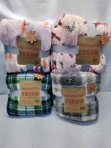 Berkshire Blanket And Home Decorative Throws Choose Your Color - Picture 1 of 68