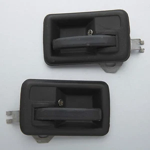 SUZUKI SAMURAI SJ410 SJ413 PAIR BLACK INSIDE DOOR HANDLE INNER INTERIOR - Picture 1 of 2