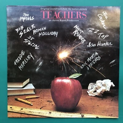 TEACHERS Film Soundtrack LP Nick Nolte Joe Cocker Freddie Mercury ZZ Top RARE EX - Image 1 of 4