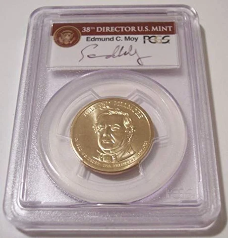 2010 Fillmore Presidential Dollar Error Missing Edge Lettering MS67 PCGS Moy Cover