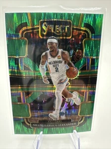 2023-24 Panini Select - Concourse Green Shock Prizm #57 Shai Gilgeous-Alexander - Bild 1 von 2