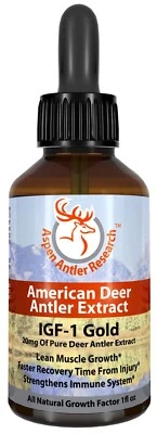 Deer Antler Velvet Extract IGF-1 Gold  20mgs 100% American Antler Velvet! - Image 1 of 4