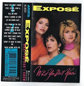 Exposé - What You Don't Know (Cassette, 1989 Arista) AC-8532 - Picture 1 of 3