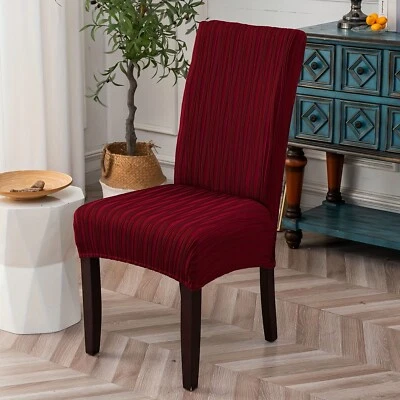 4/6 piece flexible washable dining chair cover for family kitchen banquet hotels - Image 1 of 4