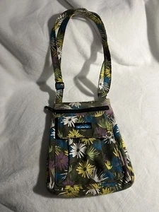 Limited Edition Kavu Keeper Small Crossbody Canvas Purse Floral Hippie - Picture 1 of 9