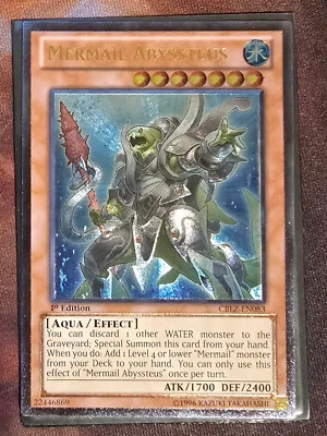Mermail Abyssteus | Ultimate Rare | Unlimited | Near Mint CBLZ-EN08 - Image 1 of 2