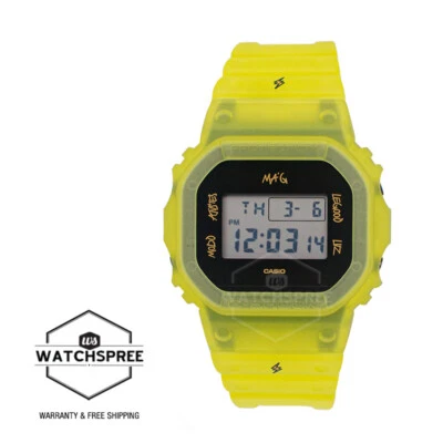 Casio G-Shock x J Balvin Model Yellow Resin Band Watch DWE-5600JB-1A9 - Image 1 of 4