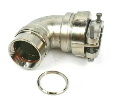 Glenair 8552 G1145-2220AM 90 Degree Conduit Fitting w/ M85049/41-20A  - Image 1 of 2