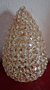 Large Faux Amber Crystal Rhinestone And Gold Easter Egg Decor Rachael Zoe - Picture 1 of 7