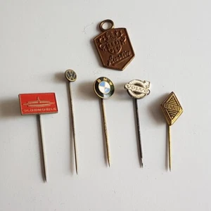 Vintage 1960s Renault BMW Volvo VW Oldsmobile Automobile Stick Pin Lapel Hat Pin - Picture 1 of 21