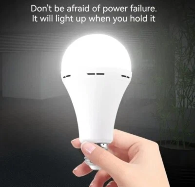 Lampada Lampadine Led E27 D'Emergenza Ricaricabile Anti BlackOut 7 Watt Fredda - Immagine 1 di 4